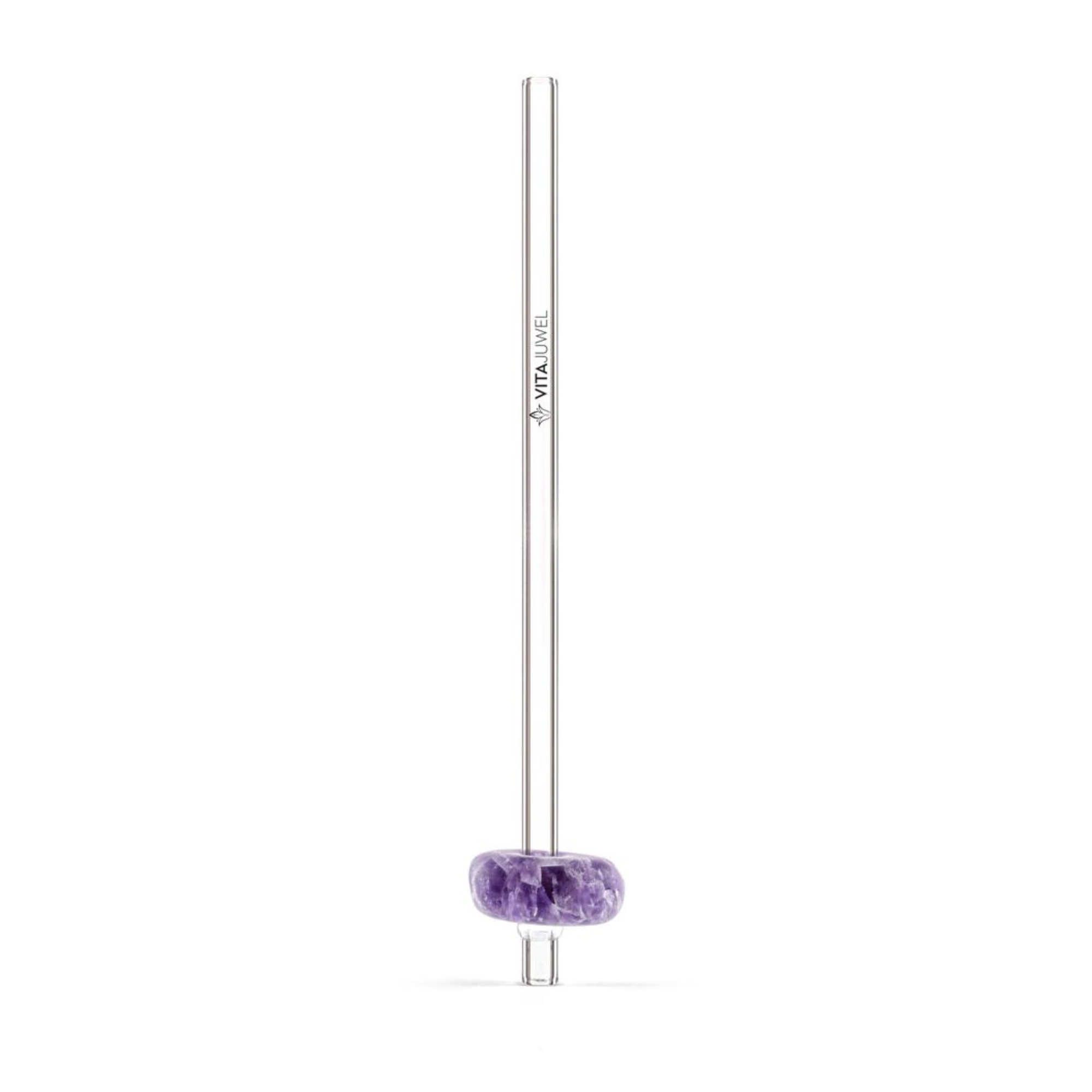 Crystal Straw Drinking Straw | Amethyst