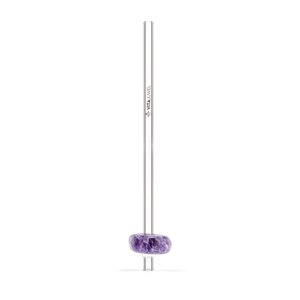 Crystal Straw Drinking Straw | Amethyst
