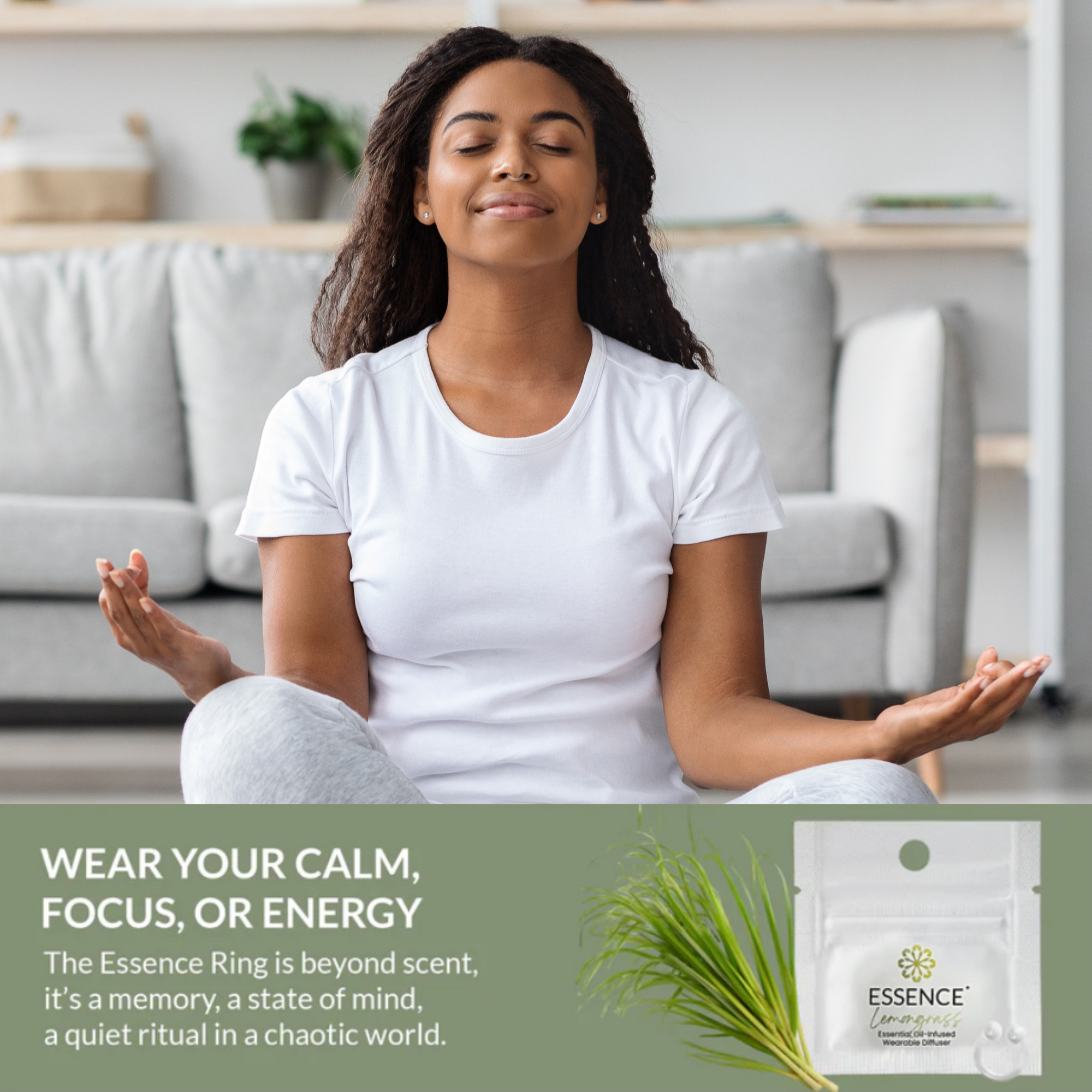 Lemongrass Scent Nasal Diffuser Ring