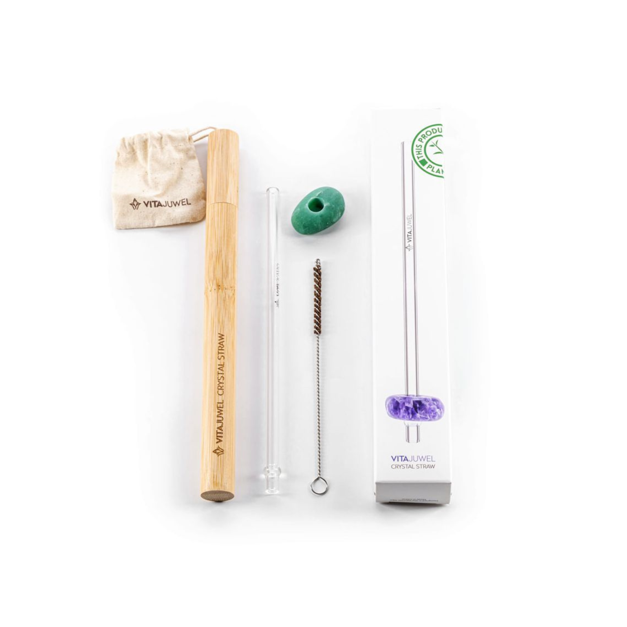 Crystal Straw Drinking Straw | Aventurine
