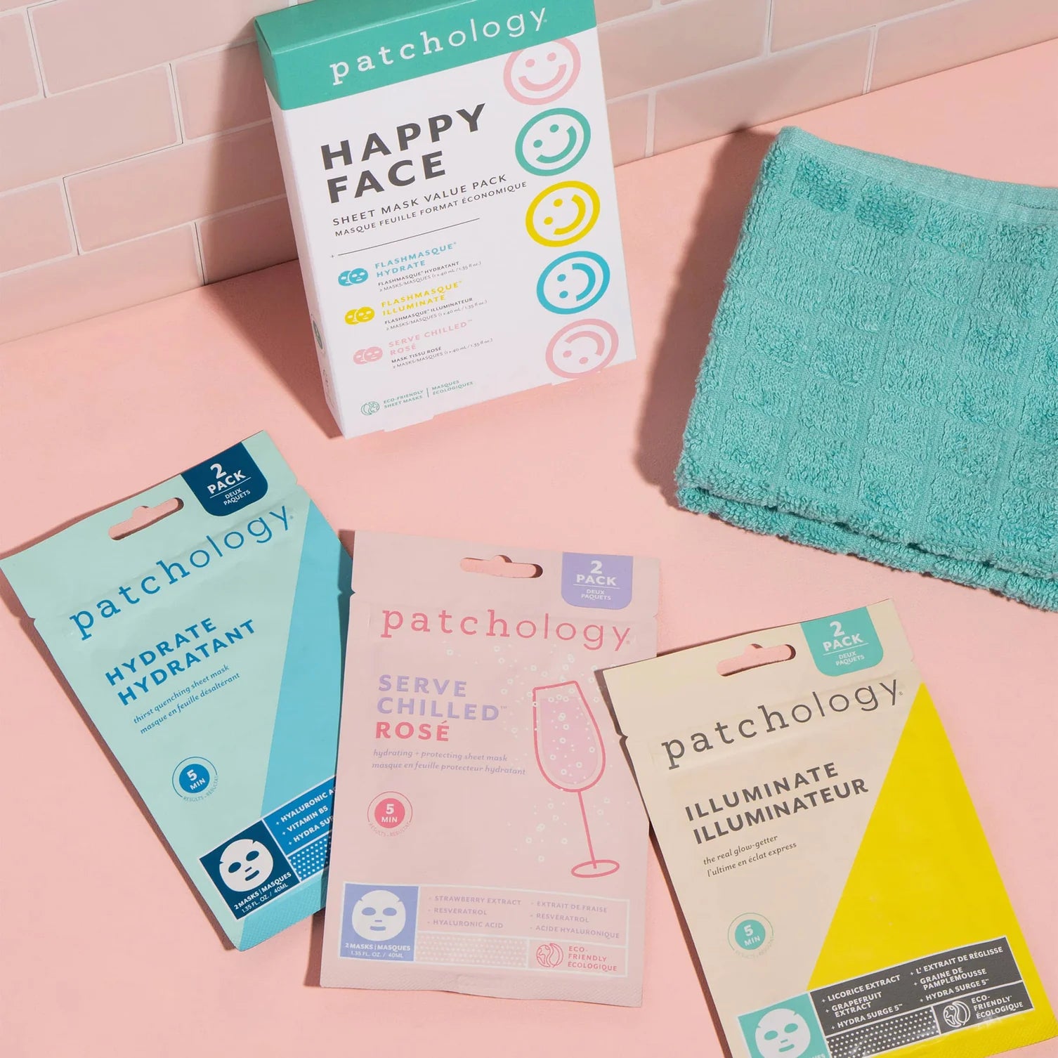 Happy Face - Facial Sheet Mask Pack