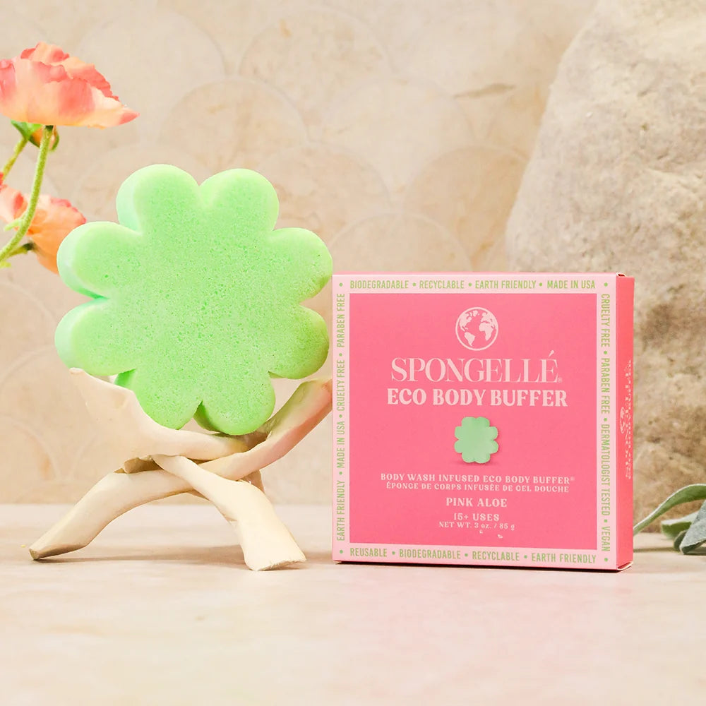 Pink Aloe Eco Body Buffer